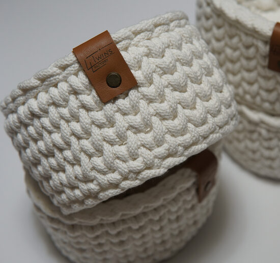 BASKETS made of 5 mm cord